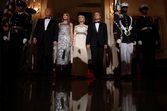 Donald Trump, Emmanuel Macron, Brigitte Macron, Melania Trump 