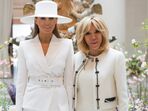 brigitte macron, melania trump