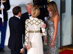 brigitte macron, melania trump