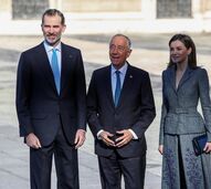 Marcelo Rebelo de Sousa, Felipe, Letizia, Reis de Espanha  