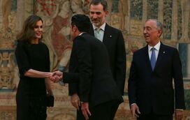 Luís Figo e mulher entre os convidados do jantar de Marcelo e reis de Espanha 