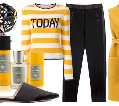 Amarelo às riscas... com o incontornável colete