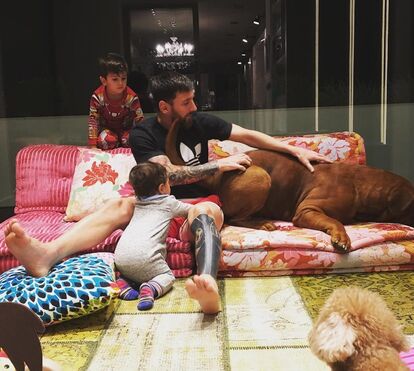 Messi derrete a internet ao mostrar novas fotos dos filhos
