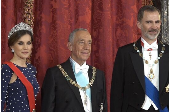 Letizia, marcelo rebelo de sousa e felipe VI