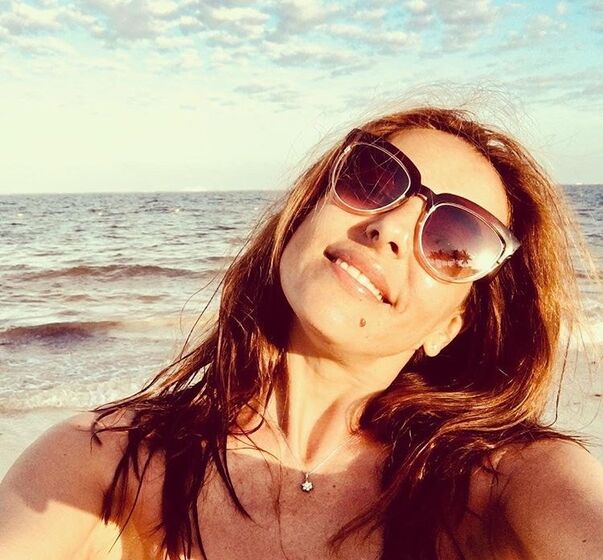 Catarina Furtado na praia 