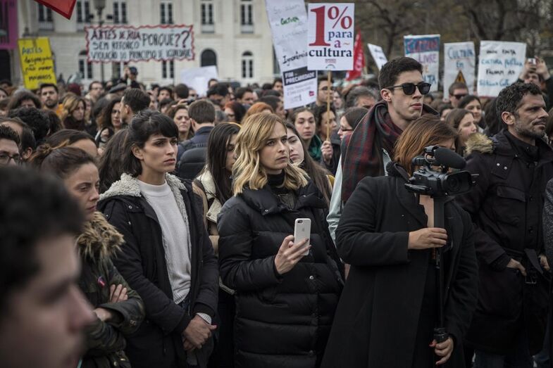 atores, cultura, manifestação, rossio, sara prata