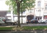 Agentes da polícia belga em ação durante tiroteio em Liége