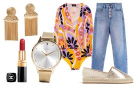 'Flower Power' em look descontraído