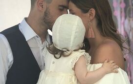 As imagens do batizado ternurento da filha de Rúben Neves