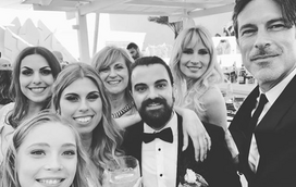 Paulo Pires e Astrid Werdnig elegantes em casamento