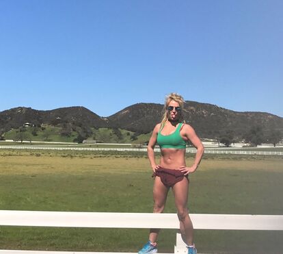 Viciada em ginásio, Britney Spears mostra imagens loucas dos treinos