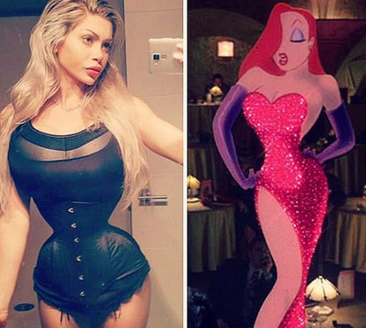 Insólito. Conheça a mulher que tirou 6 costelas para ficar igual a Jessica Rabbit