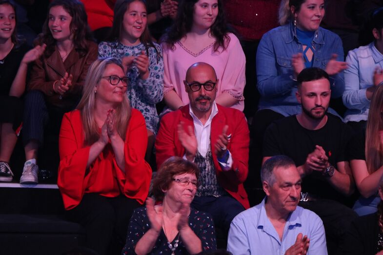 Rui Oliveira, o marido do apresentador, fez questão de estar presente