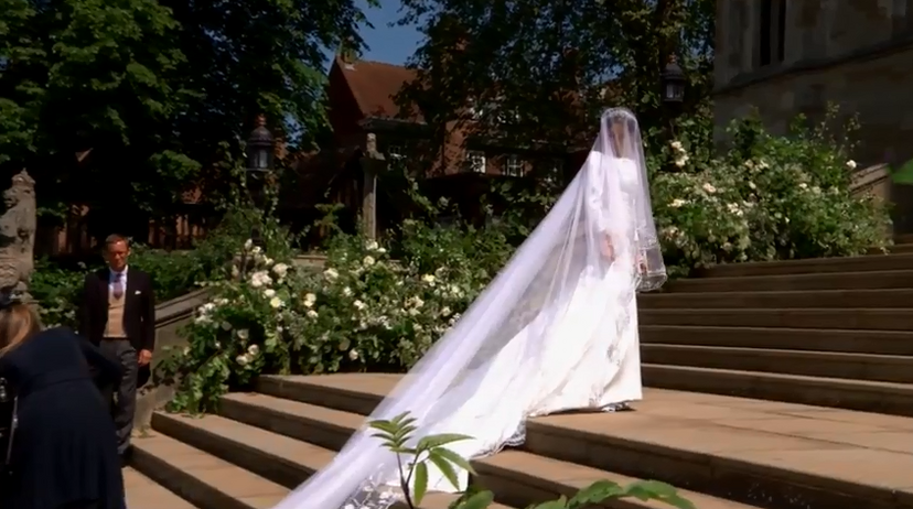 O primeiro vestido de noiva de Meghan Markle