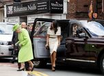 Meghan Markl e Isabel II de Inglaterra 