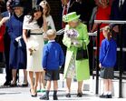 Meghan Markl e Isabel II de Inglaterra 