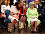 Meghan Markl e Isabel II de Inglaterra 
