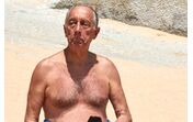 Presidente, Marcelo Rebelo de Sousa, calções, praia, cascais, presidente da república