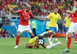 Neymar, Brasil, Mundial 2018, Quedas 1ª fase