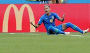 Neymar, Brasil, Mundial 2018, Quedas 1ª fase