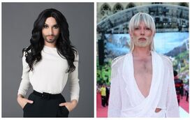 Conchita Wurst, de morena  a platinada