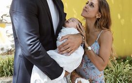 Carolina Patrocínio batiza a filha mais nova