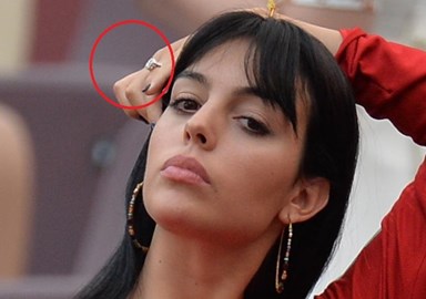 spin chilly activity Georgina Rodríguez exibe anel de noivado no jogo de Portugal - Flashes -  FLASH!