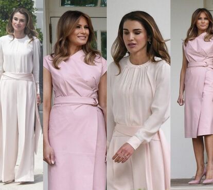 Melania Trump ofusca Rania da Jordânia