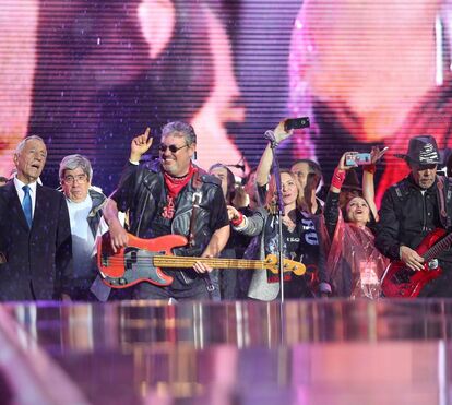Parada de estrelas para ver Marcelo cantar com os Xutos e Pontapés