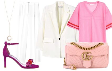 Rosa e branco: feminino e elegante