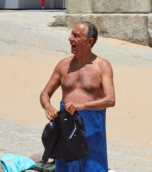 Presidente, Marcelo Rebelo de Sousa, calções, praia, cascais, presidente da república