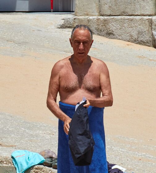 Presidente, Marcelo Rebelo de Sousa, calções, praia, cascais, presidente da república