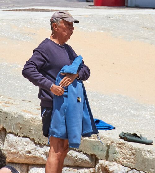 Presidente, Marcelo Rebelo de Sousa, calções, praia, cascais, presidente da república