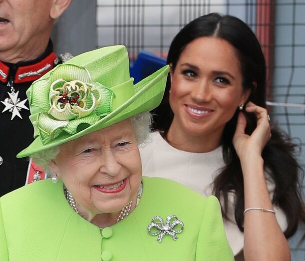 Meghan Markl e Isabel II de Inglaterra 