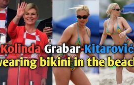 Presidente da Croácia confundida com a sensual Coco Austin