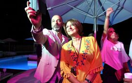 Maya na festa de Portimão antes do susto de saúde