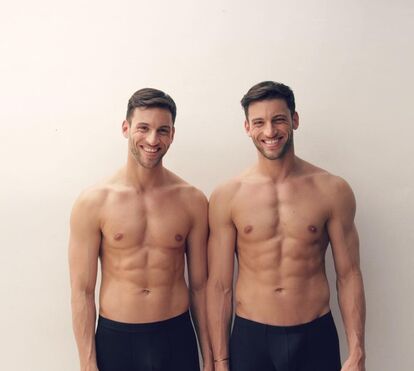 Kevin e Jonathan Sampaio exibem corpos musculados