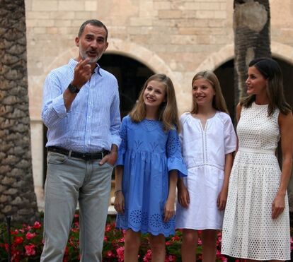 As imagens mais divertidas de Letizia e Felipe com as filhas em Maiorca