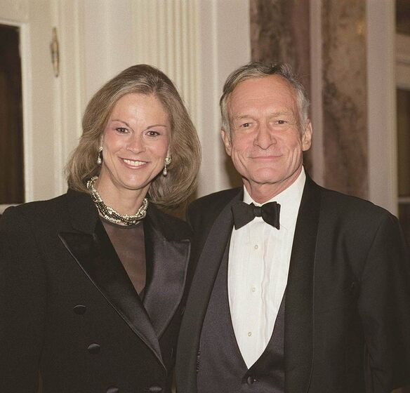 Christie e Hugh Hefner