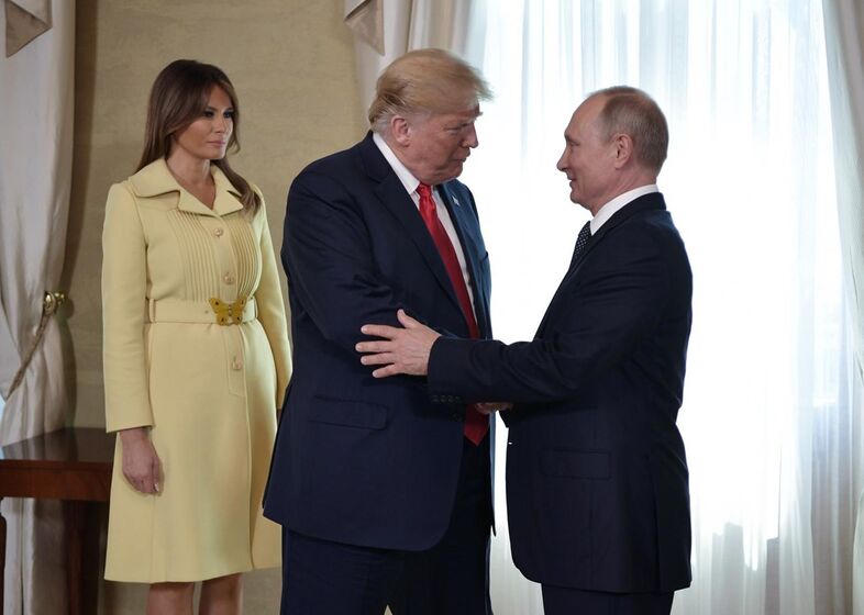 Melania Trump, Vladimir Putin