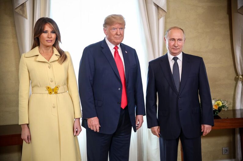 Melania Trump, Vladimir Putin