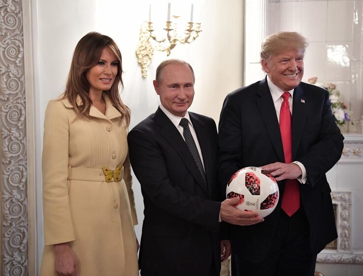 Melania Trump, Vladimir Putin