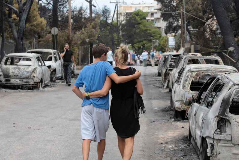 Grécia, incêndios, mati