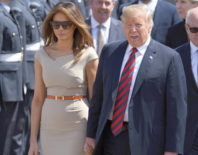 Os looks de Melania Trump em Londres