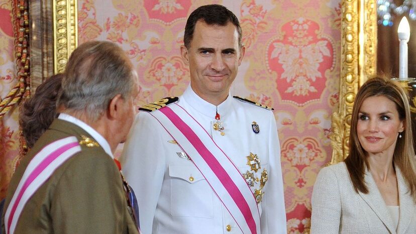 Juan Carlos e Felipe e letizia