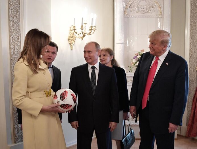 Melania Trump, Vladimir Putin