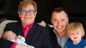 elton john, filhos