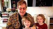 elton john, filhos