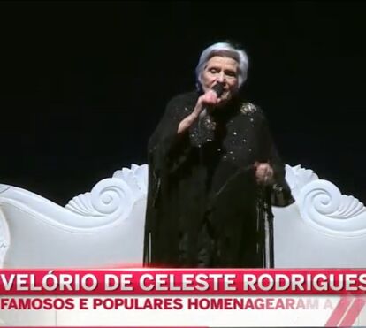 Presidente da República e nomes fortes da música no velório de Celeste Rodrigues