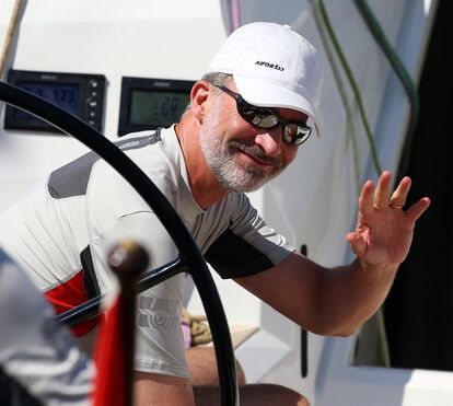 As melhores imagens do rei Felipe VI na tradicional Copa del Rey, em Palma de Maiorca